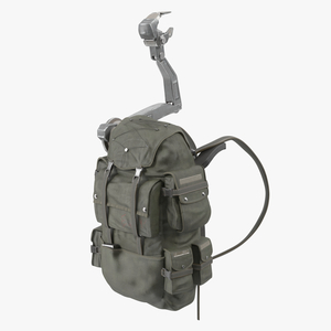 Military Backpack with Manipulator 3D model