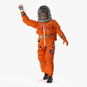 3D Space Shuttle Advanced Crew Escape Astronaut Rigged