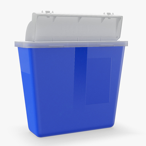 Small Plastic Waste Container 3D model