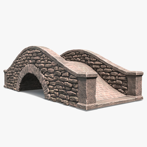 3D Stylized Stone Arch Bridge