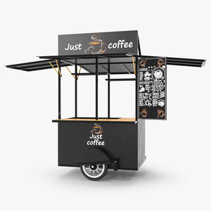 3D Street Coffee Bar Empty model