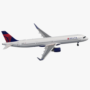 3D Airbus A321 NEO Delta