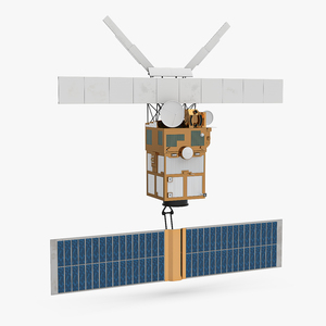 3D Geostationary Communication Satellite ERS-2 model