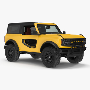 3D model Ford Bronco 2021 Two Door 4X4 Simple Interior
