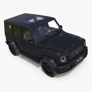 3D model Gelandewagen Mercedes-Benz AMG 63 Black Simplified