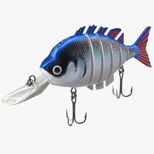 3D Rose Kuli Trout Bass Fishing Lure model