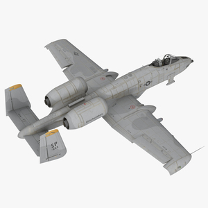 Attack Aircraft A 10 Thunderbolt II Rigged 3D