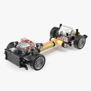 3D model Hydrogen Car Chassis