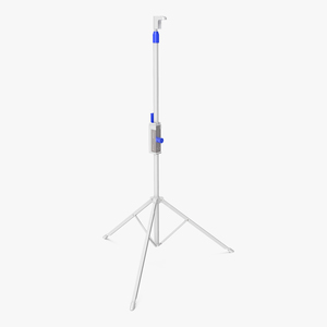 Adjustable Tripod Stand White 3D model