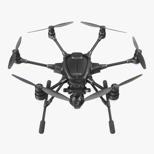 Hexacopter Yuneec Typhoon H Rigged 3D model