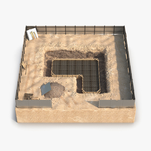 3D Construction Pit 3 model