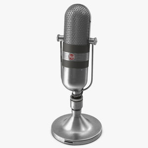 3D model Vintage Capsule Microphone RCA 77-D