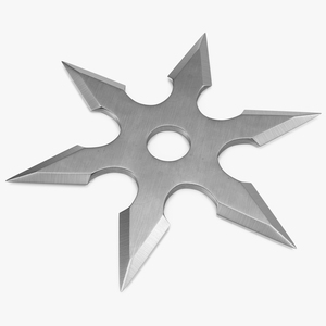 3D Shuriken Six Point model