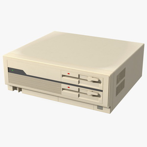 Vintage Computer Workstation Terminal 3D