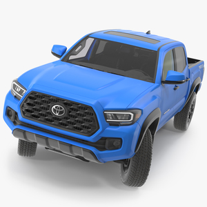 3D model Toyota Tacoma TRD Off Road Voodoo Blue 2021 Rigged