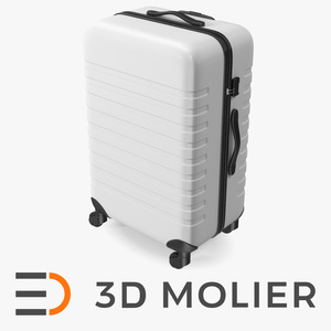 Hard Shell Rolling Suitcase 3D