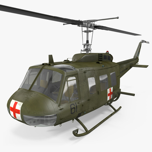 3D Bell UH 1 Iroquois MedEvac