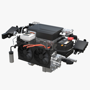 Electric Car Engine 3D model