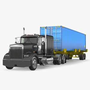 Container Cargo Trailer Truck 3D model