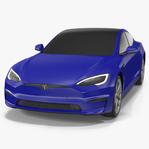 3D Tesla Model S Plaid Exterior Only model