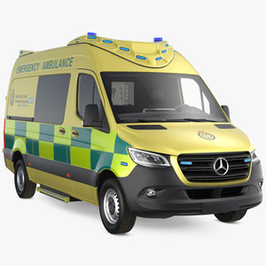 Meredes Benz Sprinter Emergency Ambulanced 3D