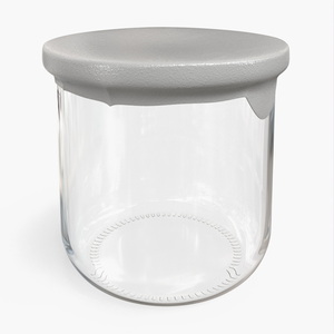 3D Glass Yogurt Container Empty model