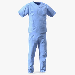 Dr Dress Scrub Suit for Man 3D