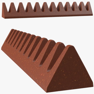 3D Toblerone Milk Chocolate Bar model