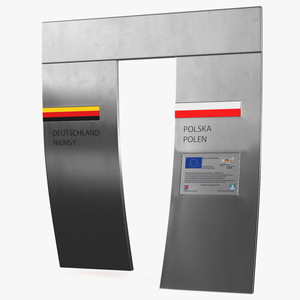 3D Poland Germany Border Gate