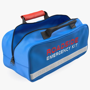 Roadside Emergency Assistance Kit Bag Open 3D