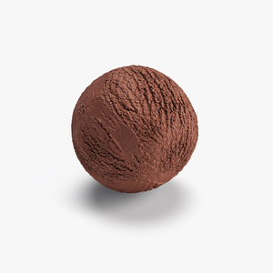 Ice Cream Ball Chocolate 3D model