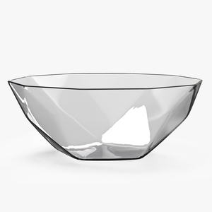 3D model Glass Ice Cream Bowl