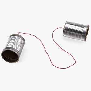 Tin Can Telephone 3D