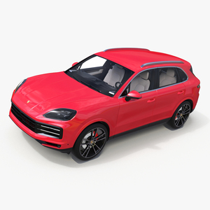 Porsche Cayenne Turbo E-Hybrid Carmine Red 3D