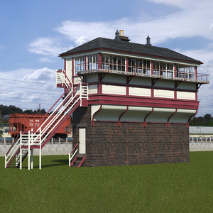 3D model Railway Signal House