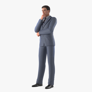 3D Businessman Rigged model