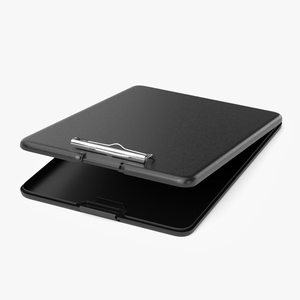 Open Storage Clipboard Black Empty 3D model