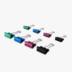 3D model Colored Binder Clips