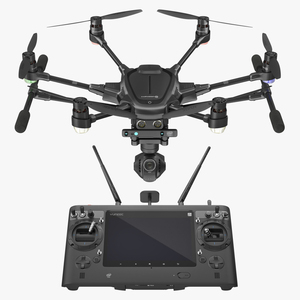 3D model Yuneec Typhoon H Videography Hexacopter Set Rigged