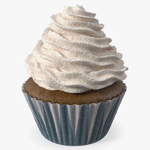 3D model Chocolate Muffin with Whipped Cream