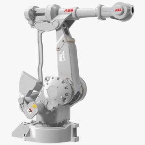 3D ABB IRB 4400 6 Axis Industrial Robot Rigged model