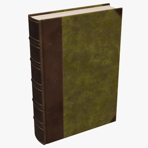 3D model Hardcover Book Green