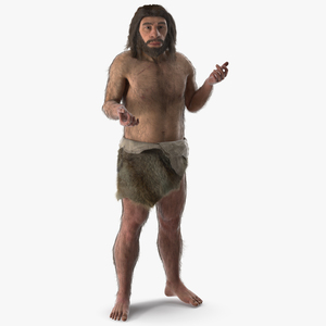 3D Stand Neanderthal Fur