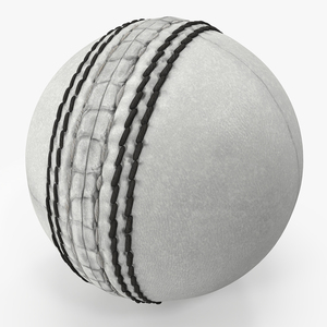 3D Cricket Ball White model