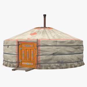 3D Mongolian Portable Yurt model