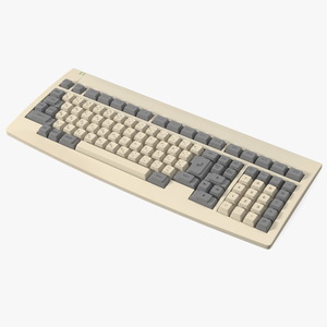 3D model Mechanical Computer Terminal Keyboard Vintage