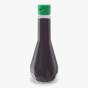 3D Soy Sauce Bottle with Green Cap