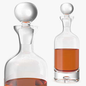 3D Direction Decanter with Whiskey