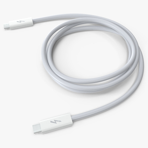 3D model Apple Thunderbolt 4 Pro Cable White