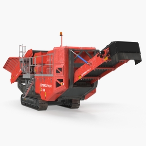 Terex Finlay Hydraulic Cone Crusher Machine Dirty 3D model